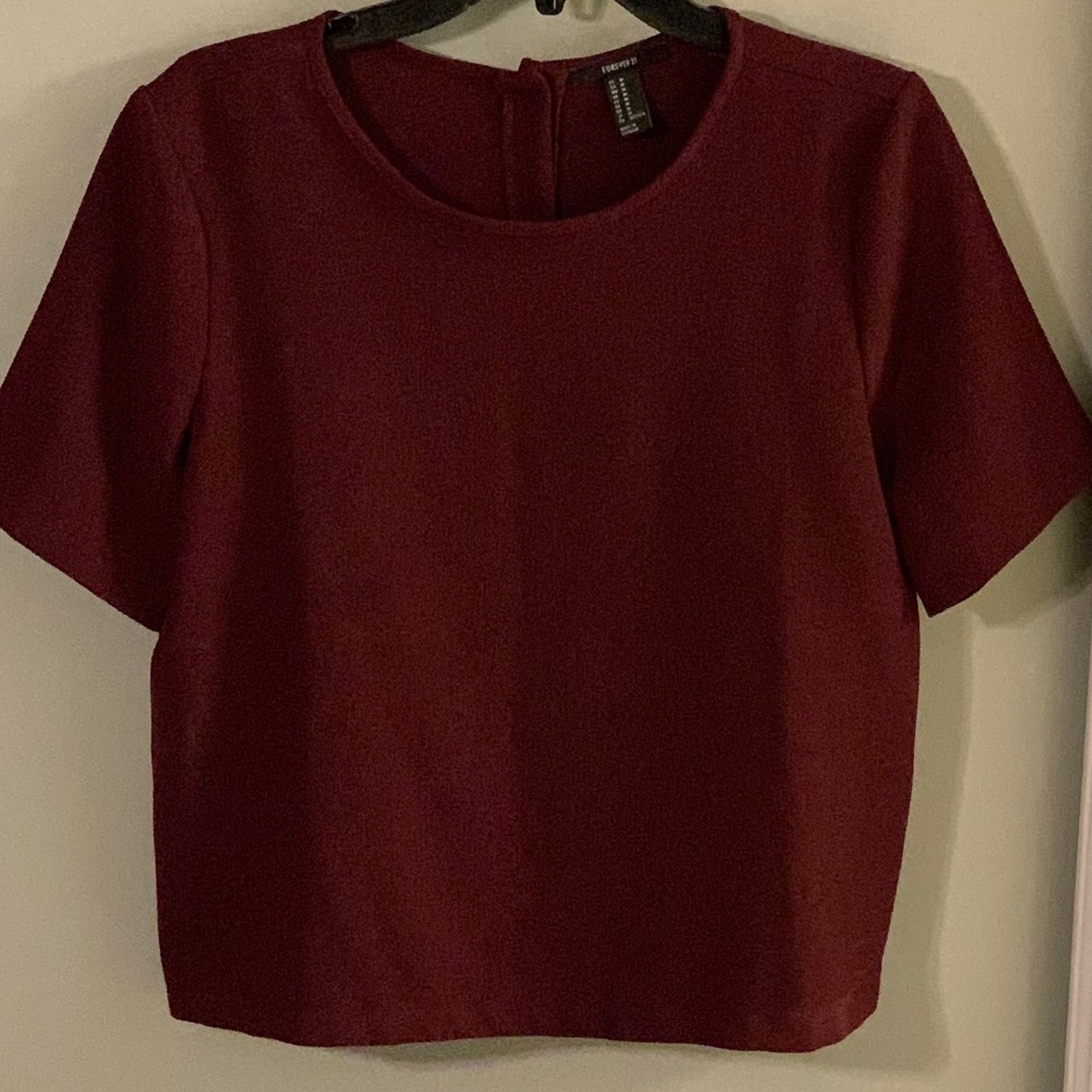 Burgundy Shell Top